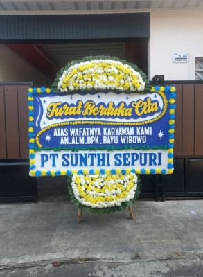 Papan Bunga Duka di Belawan Bahari